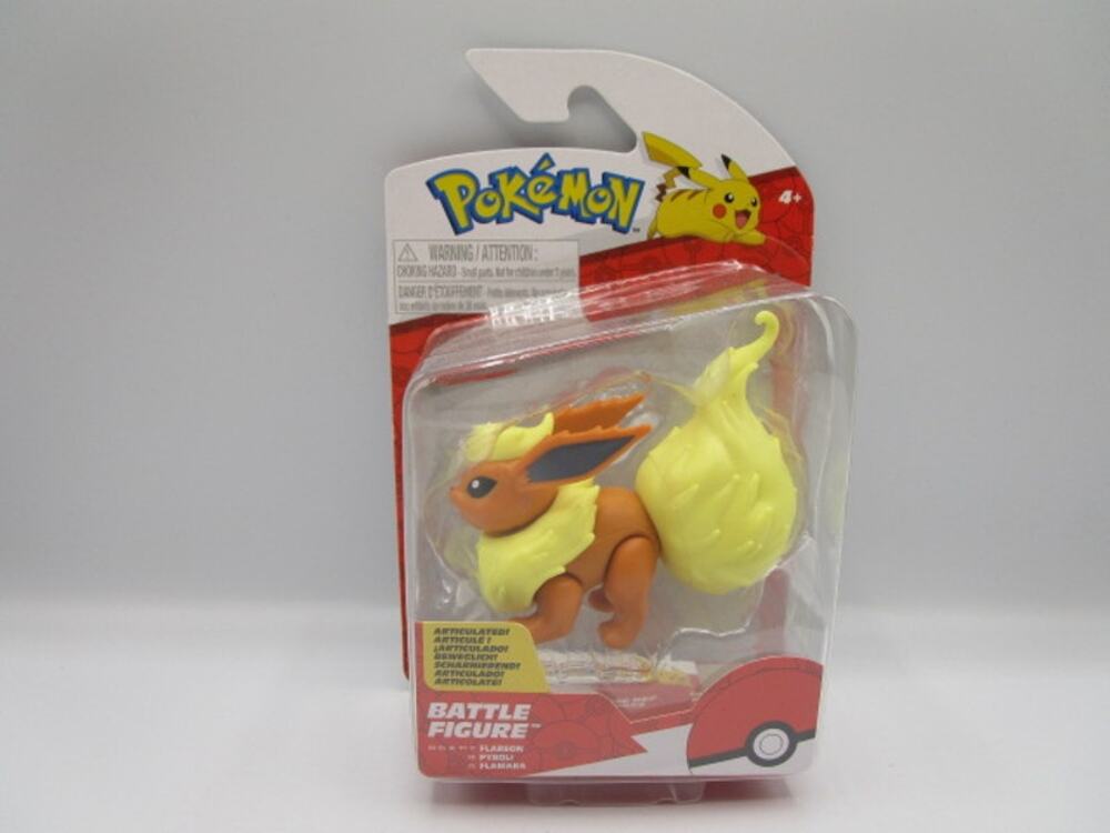 Pokémon Battle Feature 3" Figure Flareon Battle Ready Deluxe Action Jazwares
